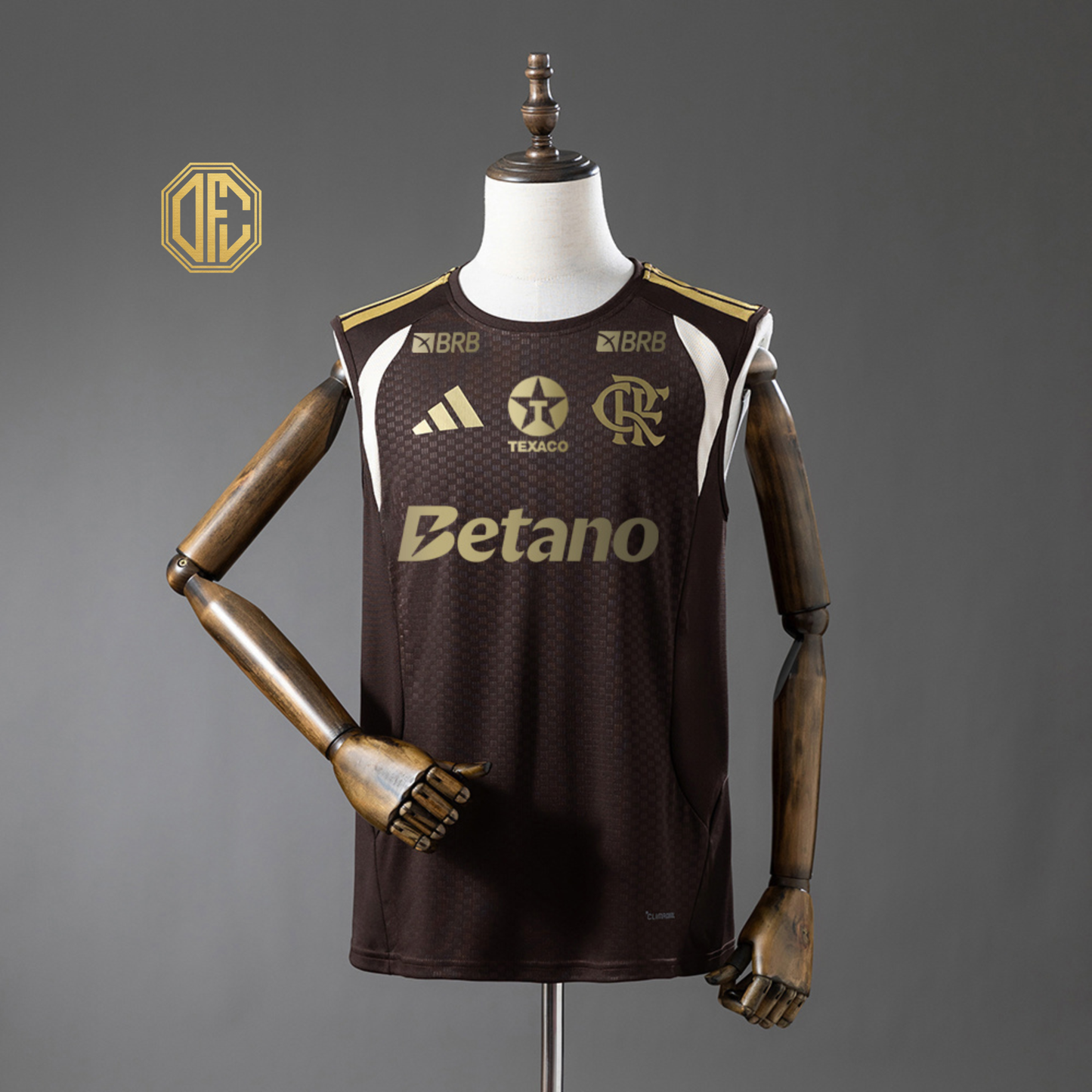 Flamengo 2627 All Sponsored Training - Brown Vest Jersey