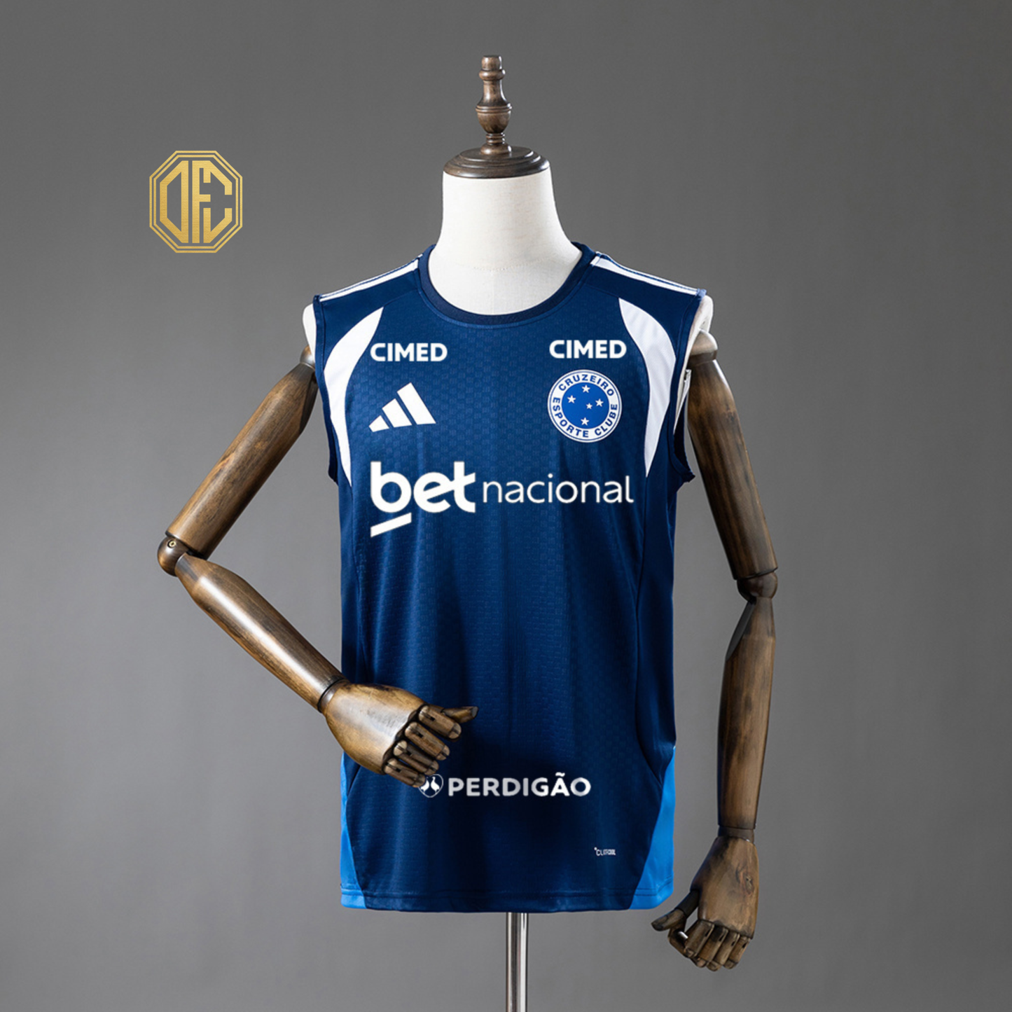 Cruzeiro 2627 All sponsors Training - Dark Blue Vest