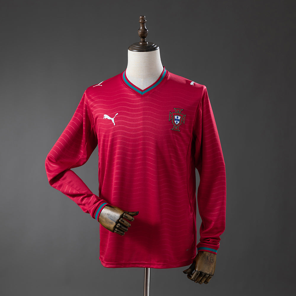 Portugal FPF 2026 Home Jersey - Long Sleeve