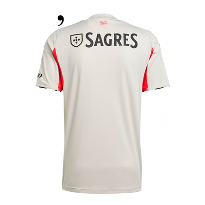 Camisola Benfica Alternativa Bege 2025/26 - ÚLTIMAS UNIDADES