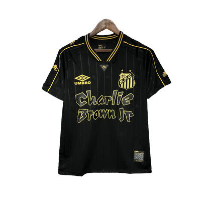 Santos 24/25 Charlie Brown JR Jersey - Black - Fan Version