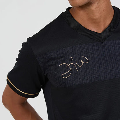 Camisa Flamengo Zico 1981 Preto e Ouro Retrô Masculina - Zico #10