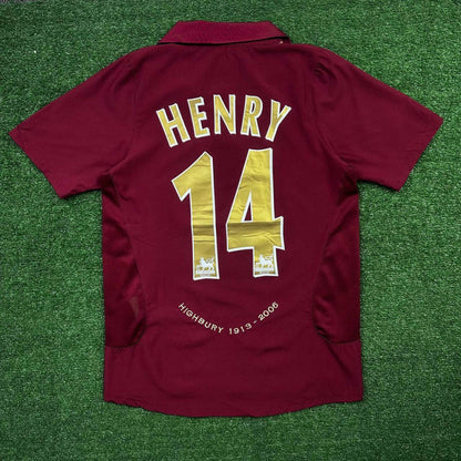 HENRY #14 Arsenal Retro Jersey Home 2005/06
